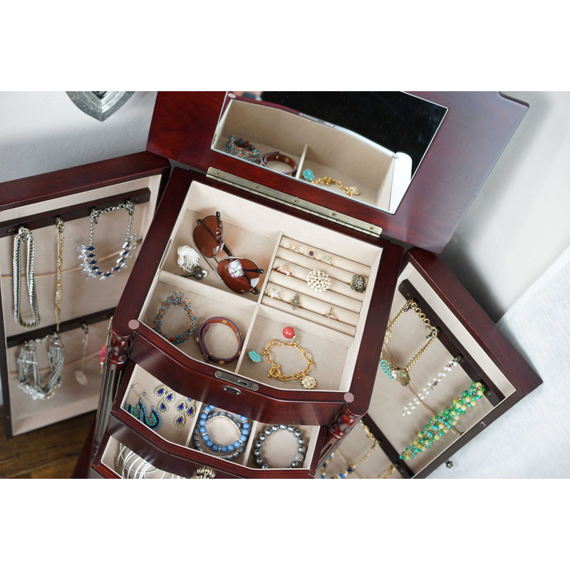 Astoria Grand Kennell 14'' Wide Freestanding Jewelry Armoire & Reviews